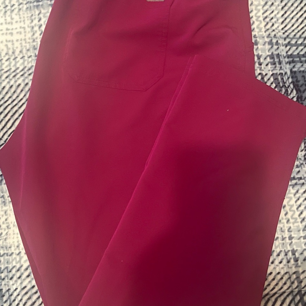 FIGS straight leg pants Raspberry Sorbet